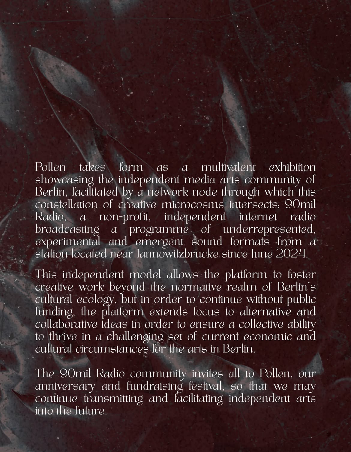 Pollen II programme — page 10